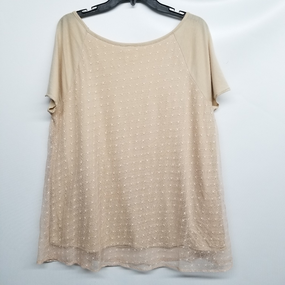 Anthropologie Lilka Lace Embroidered Boho Tee - Picture 5 of 8